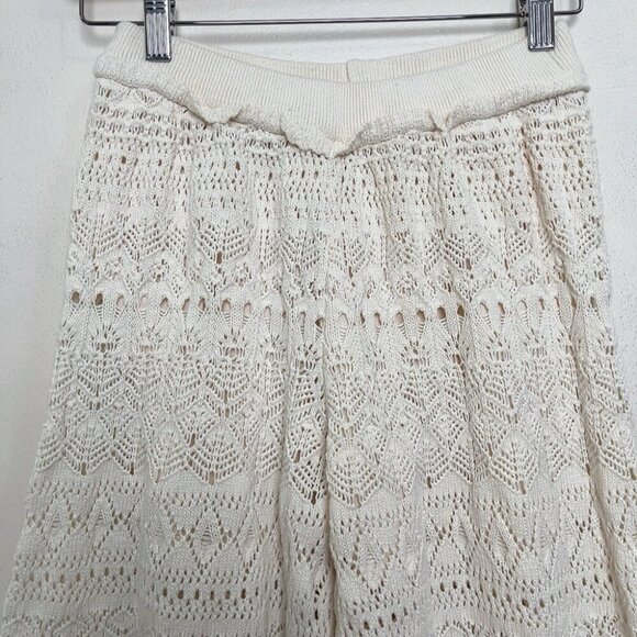 Miou Muse Womens Medium Crochet Pattern Pants - Picture 3 of 14